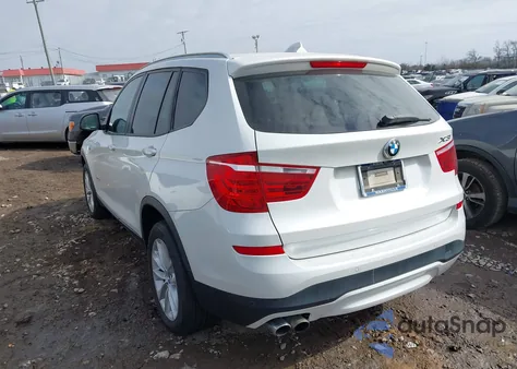 2015 BMW X3 xDrive28I из США, поврежденный, VIN 5UXWX9C56F0D54004